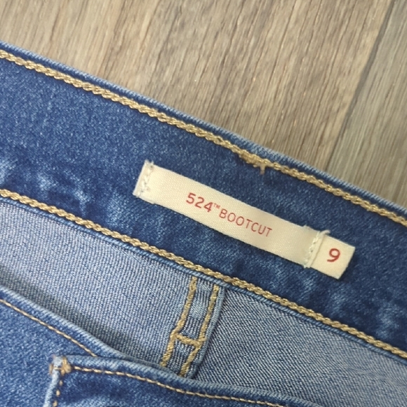 524 Bootcut Levi's Classic Blue Women's Jeans - Picture 4 of 9